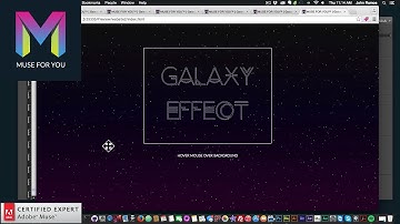 Galaxy Effect Widget | Adobe Muse CC Tutorial | Muse For You