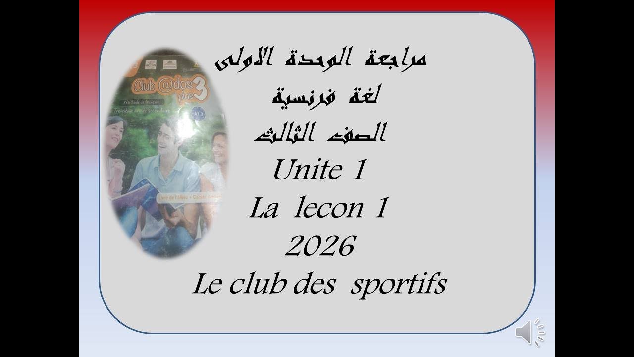 Обзор раздела 1 / урока 1, французский язык, 3 класс