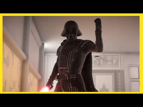 Ralph Mcquarrie Darth Vader Mod Gameplay with Red Saber Addon - Battlefront 2 with Mods