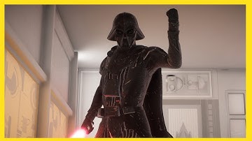 Ralph Mcquarrie Darth Vader Mod Gameplay with Red Saber Addon - Battlefront 2 with Mods