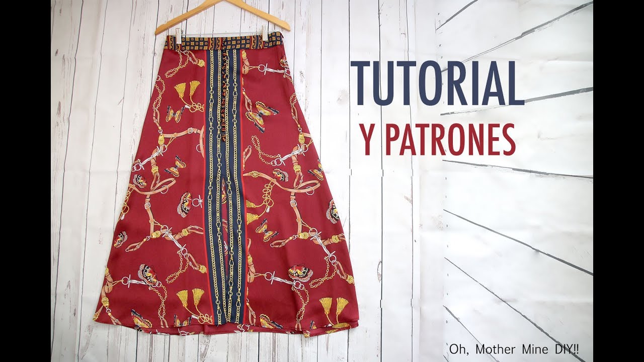 falda larga patron
