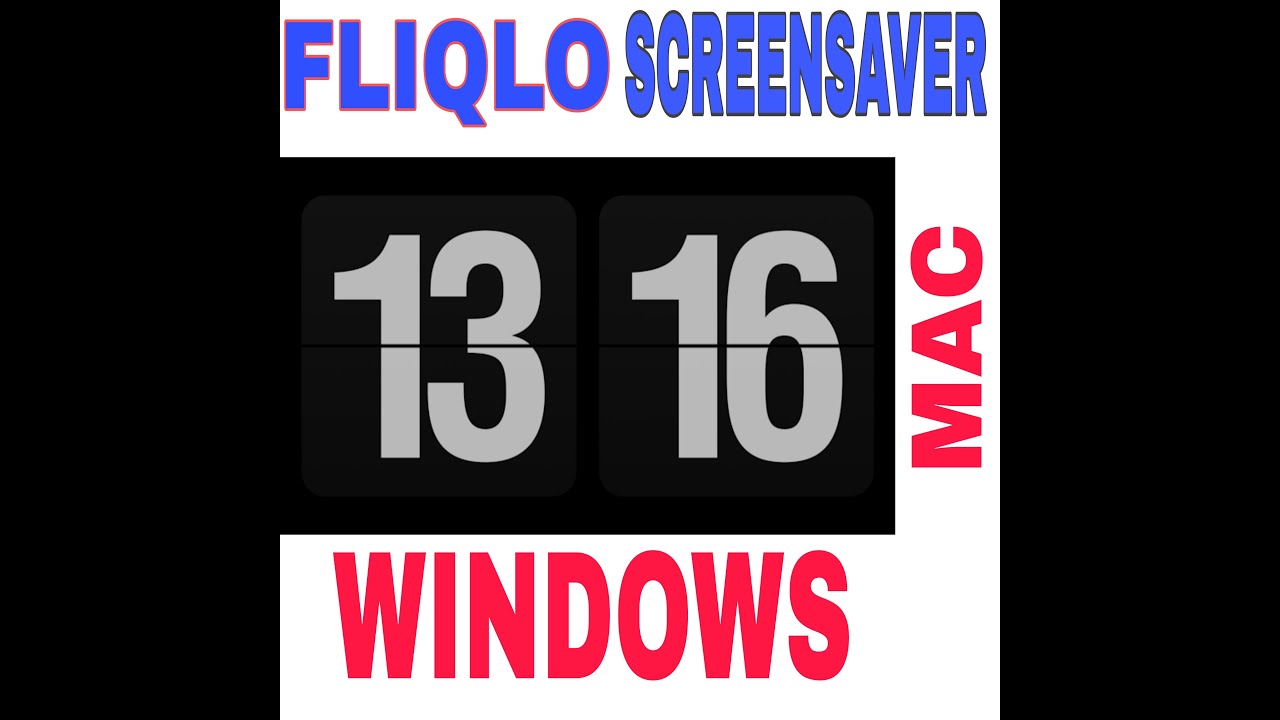 install fliqlo screensaver windows