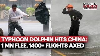 Typhoon Dolphin Hits China: 1 Million Evacuates, Over 1400 Flights Cancelled In Shanghai | Watch