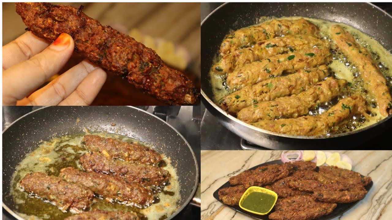 CRISPY MUTTON SEEKH KEBABS 