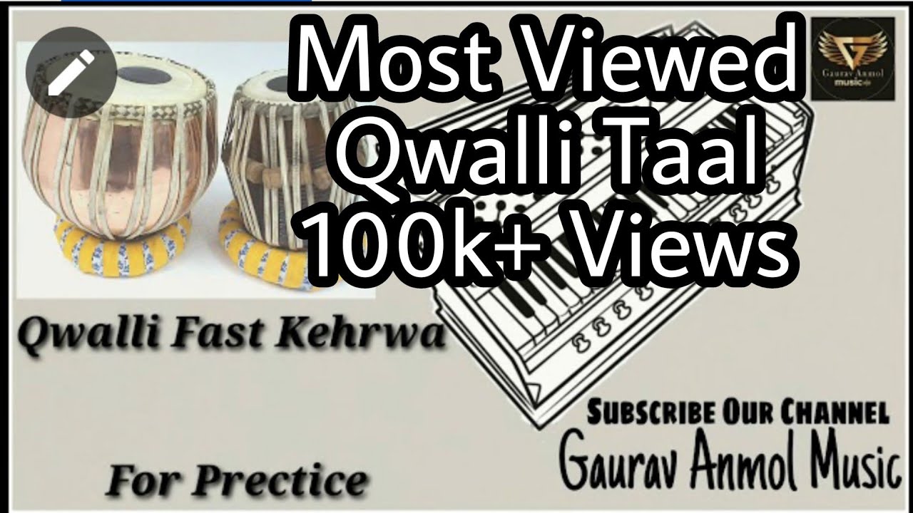 Qwalli Fast Kehrwa Loop For Prectice C#// Best Qwalli Taal Beat // Gaurav Anmol Music // 2020