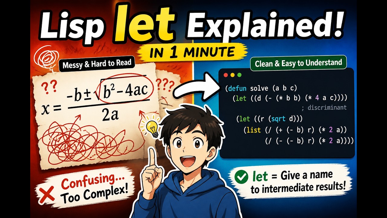 Lispkit Draw Sample Make Lisp Simple: let Explained in 60 Seconds - YouTube