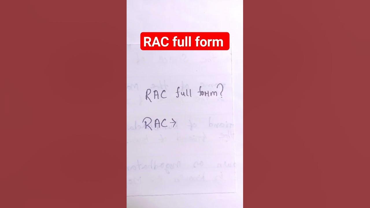 RAC Full Form Ll What Is The Full Form Of RAC Ll RAC Ka Full Form Ll rac-full-form-ll-what-is-the-full-form-of-rac-ll-rac-ka-full-form-ll