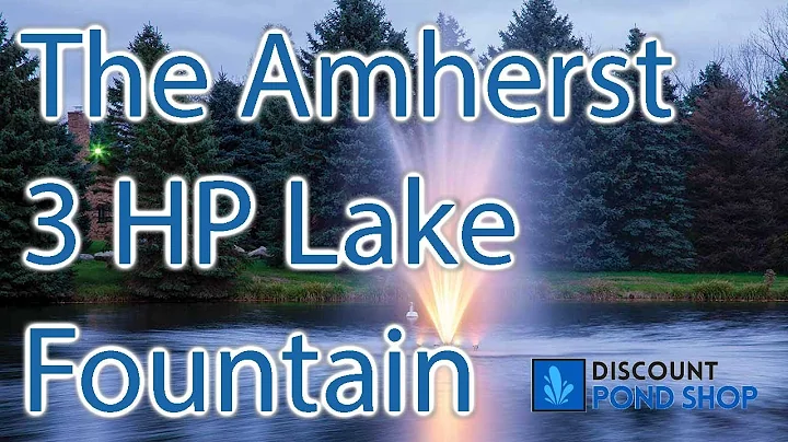 The Amherst 3 HP Lake Fountain by Scott Aerator