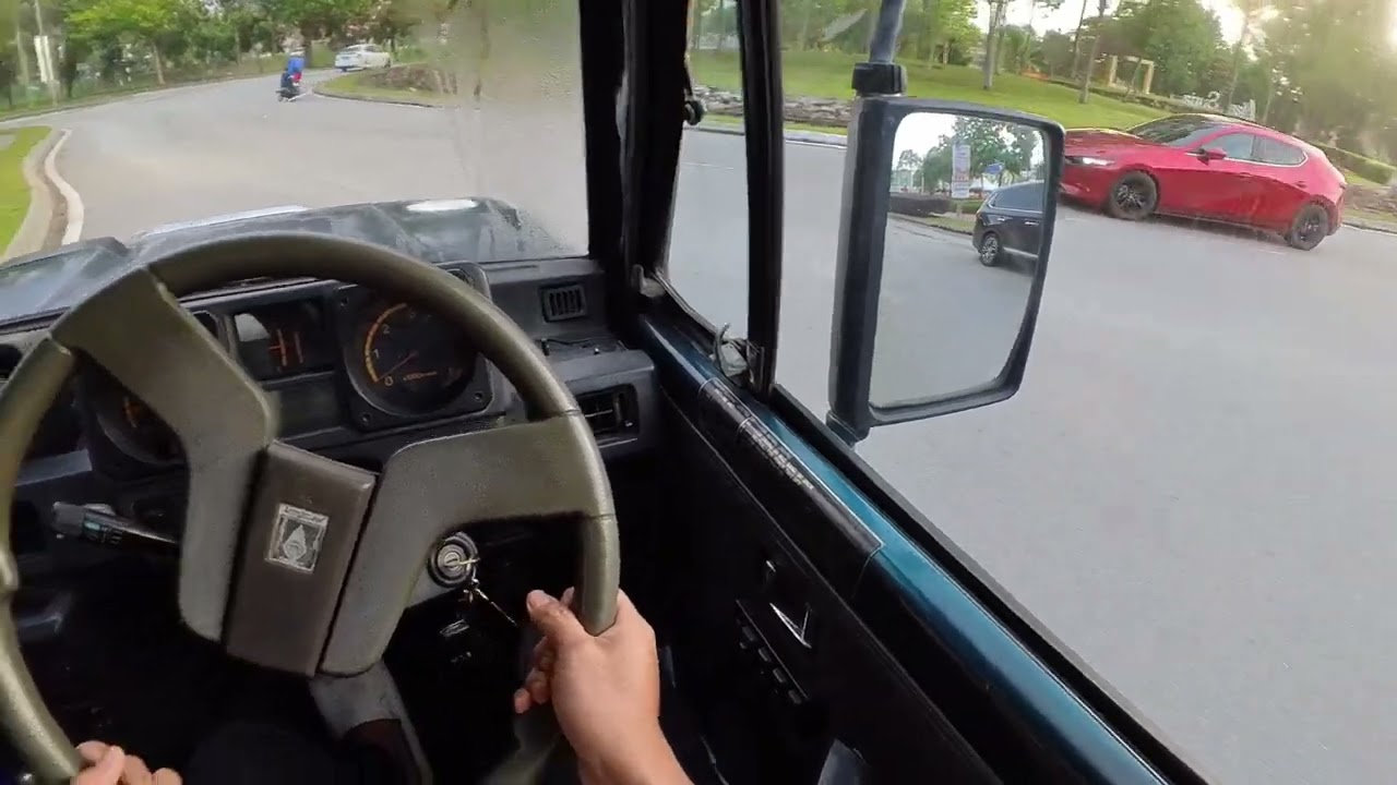 1992 Mitsubishi Pajero LO49 POV Morning Drive Warm UP