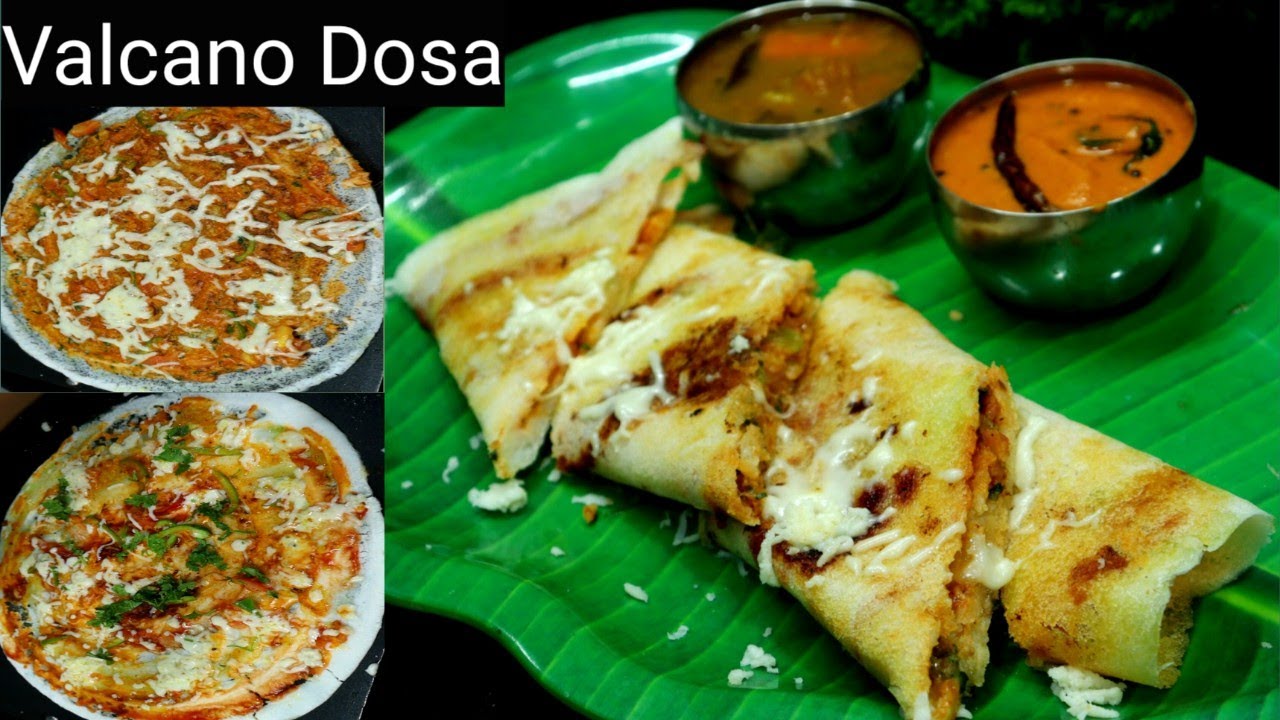 Cheese Volcano Dosa Recipe Volcano Dosa at Home Cheese Dosa Recipe