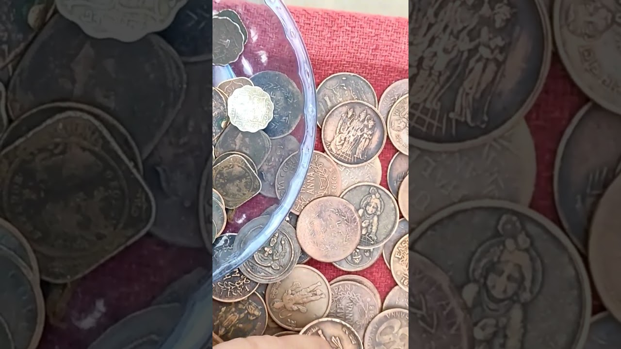 British colonial Indian coin. Lord Shiva, Hanuman Ji, Prabhu Shree krishan