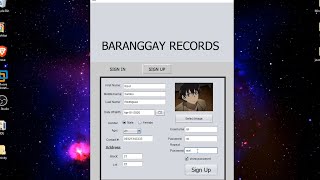 Mini Java Barangay System