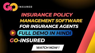 Manage All Your Insurance Policies In One Place || Goinsured Software Full Demo Explanation In Hindi screenshot 3