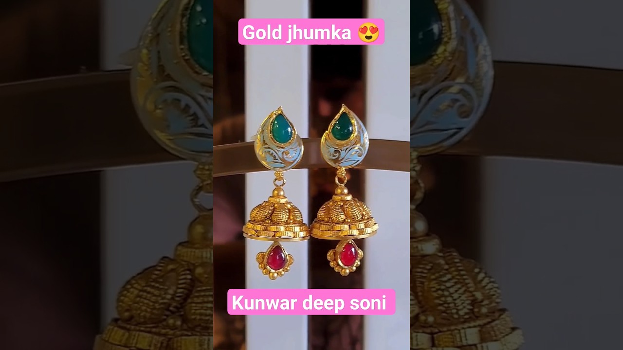 gold jhumka design 2023 ! 