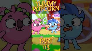 Yummy rainbow popcorn 🍿 PART 1 🐨 Kids songs and nursery rhymes #educational #forkids