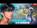 BGMI NEW UPDATE IS HERE 😍PLAYING BGMI 4.3 UPDATE LIVE 🥳#bgmilive #shortslive #pubgmobile