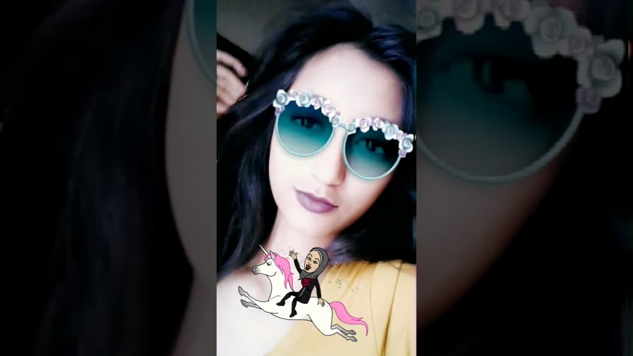 Snapchat flower glass filter - YouTube