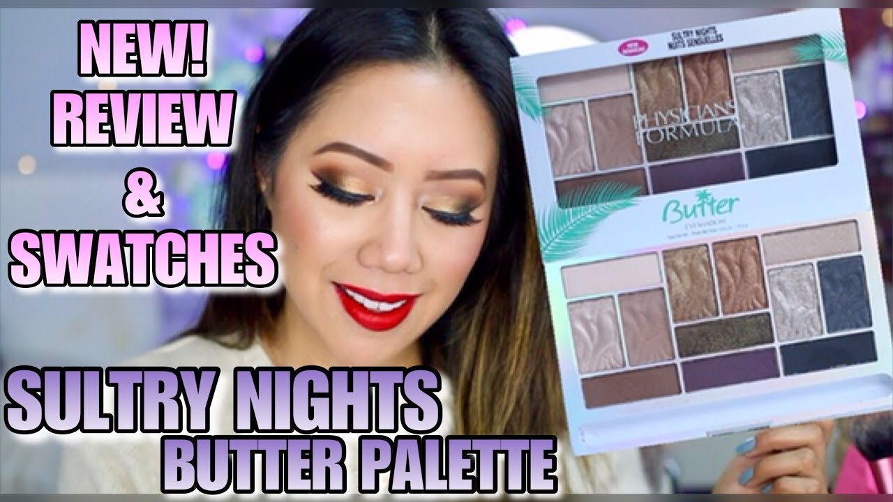 NEW! PHYSICIANS FORMULA MARUMARU BUTTER EYESHADOW PALETTE SULTRY NIGHTS REVIEW, DEMO, SWATCHES