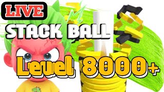 🔥 Level 8000+ Live Stack Ball #live #games #stackball #gameplay
