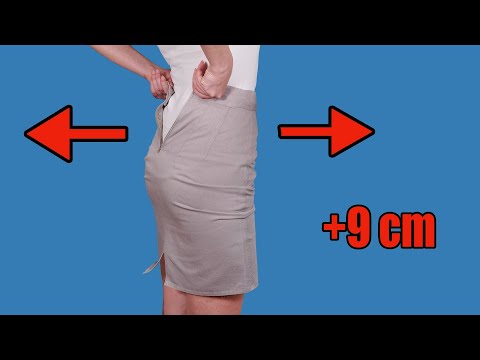 How to upsize a skirt to fit you perfectly - a sewing trick!
