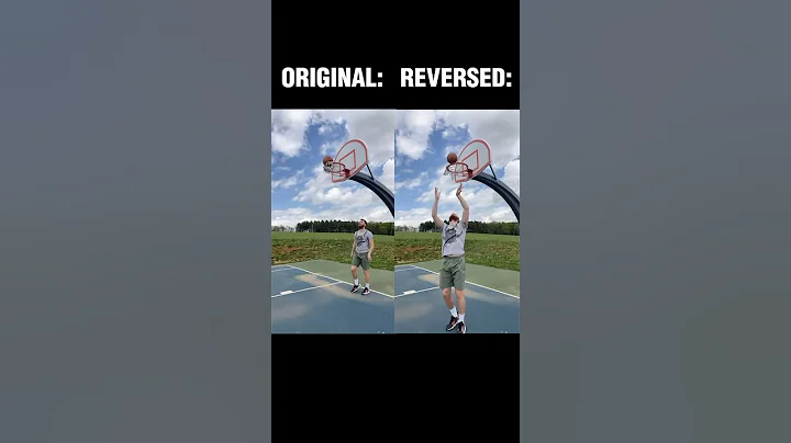 Trying To Make The Most Wild Video In Reverse | Original And Reverse Side By Side #fypシ