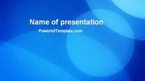 Free Blue Geometry PowerPoint Template by PoweredTemplate.com