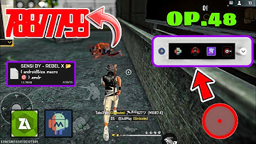 OP.48 New Scarlet Brazilian 🇧🇷 Macro PANEL FF For Android ⭕📲 | Macrodroid Free Fire Headshot Setting