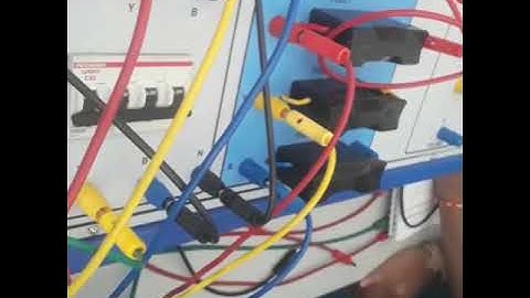 Two Wattmeter Method Experiment Connections VTU