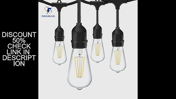 10m 15m Heavy Led String Lights E27 ST64 Filament Lamp 4W Fairy Garland Hanging Lights Patio Festiva