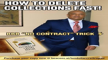 HOW I DELETE COLLECTIONS FAST! ⚡️ Use the BBB "No Contract" Trick to Remove Accounts in 24 Hours