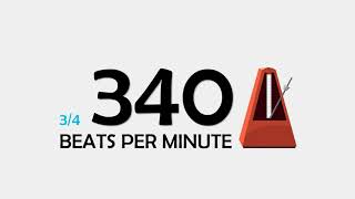 340 BPM 3/4 Metronome