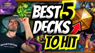 🏆 TOP 5 BEST DECKS AFTER THE LATEST CHANGES! Hearthstone Meta Report