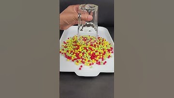 Big cup with colored beads in reverse🧲Video Reverse #asmr #satisfying #beads #reverse