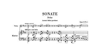 Beethoven: Violin Sonata No. 1 in D major, Op. 12 No. 1 (with Score)