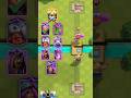 1 HERO VS 7 EVO 👻 #clashroyale #gaming #supercell