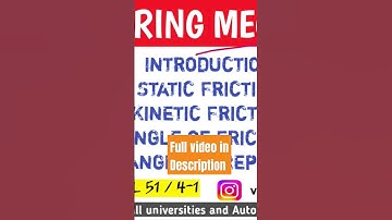 Introduction to Friction | Unit 4 | R2021 | DHRONAVIKAASH