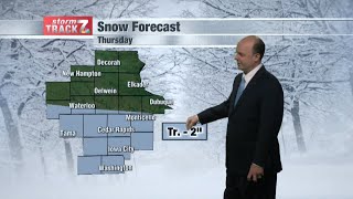 Parts of Eastern Iowa to get snowfall on Thursday