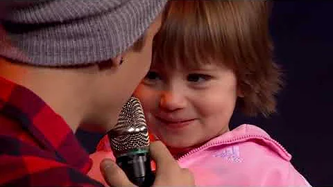 Justin Bieber sings "Baby" with his sister Jazmyn