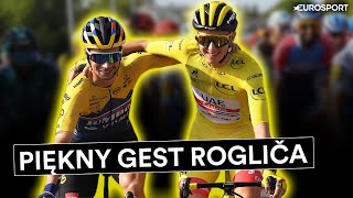 Zobacz piękny gest Primoža Rogliča, który pogratulował rodakowi zwycięstwa w Tour de France screenshot 4