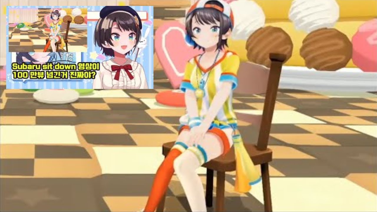 100만뷰를 넘긴 “스바루가 앉아있기만 하는 영상”을 말하는 스바루