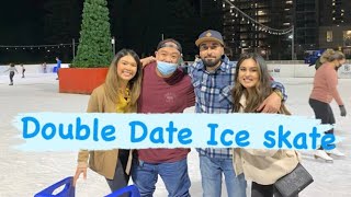 Double date Ice skates ⛸เล่นสเก็ตน้ำแข็งจ้า ต้องใช้อุปกรณ์เสริม(เพราะเล่นไม่เป็น)