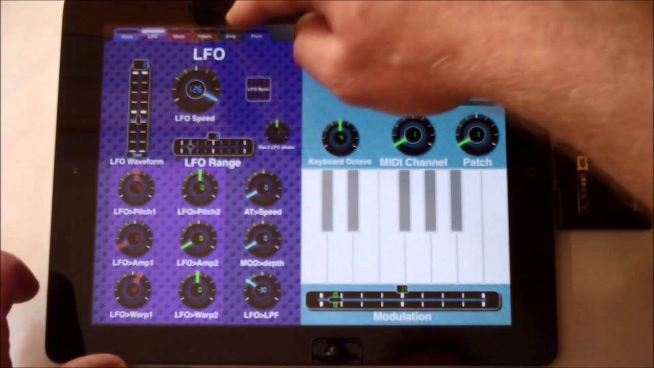 DirtBoxSynth iOS Control with MIDI Designer Pro