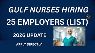 “25 Middle East Employers Hiring Nurses in 2026 (Visa Sponsorship Friendly!)”