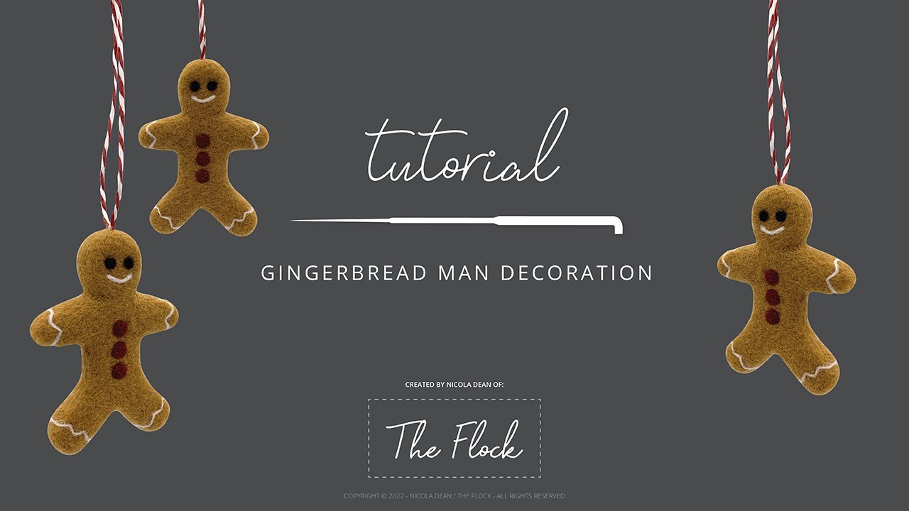 FREE Tutorial: How to make a needle felted Gingerbread Man ...