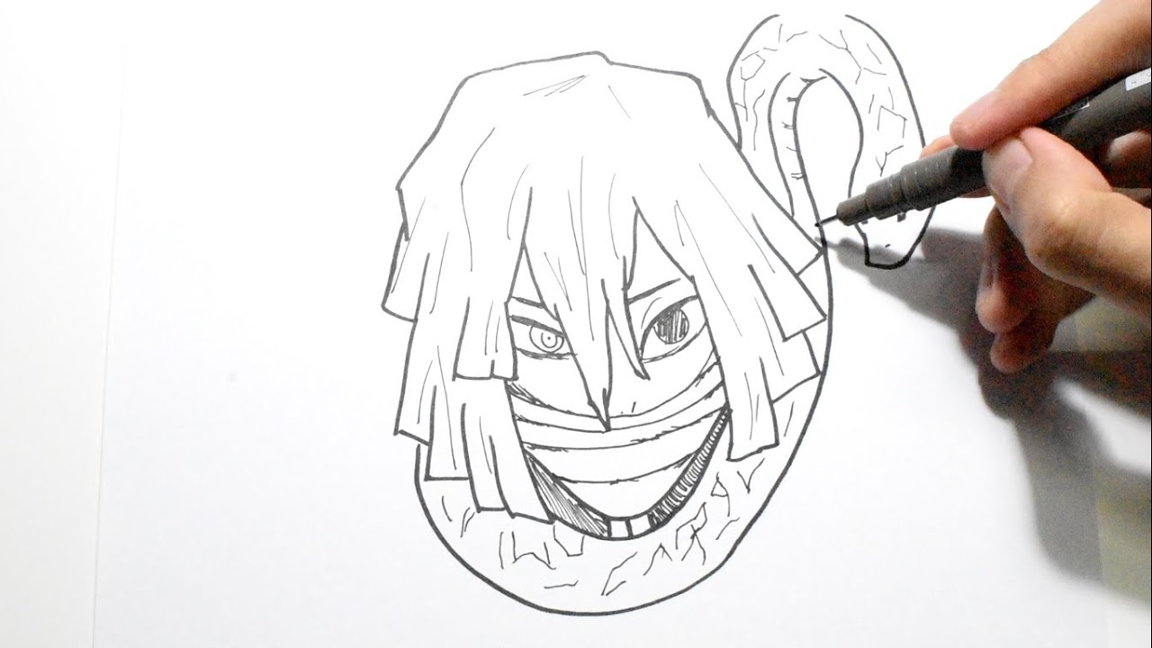 HOW TO DRAW OBANAI IGURO - DEMON SLAYER (Kimetsu no Yaiba) 