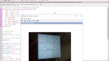 Scilab SCICV : Perspective Transform - A Manual Way