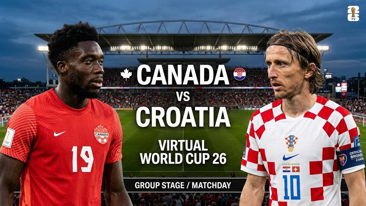 Canada vs Croatia | Virtual World Cup 26 | Group Stage Match
