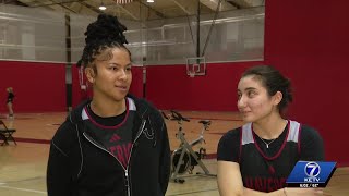 KETV talks exclusively with UNO athletes who helped driver trapped in sinkhole