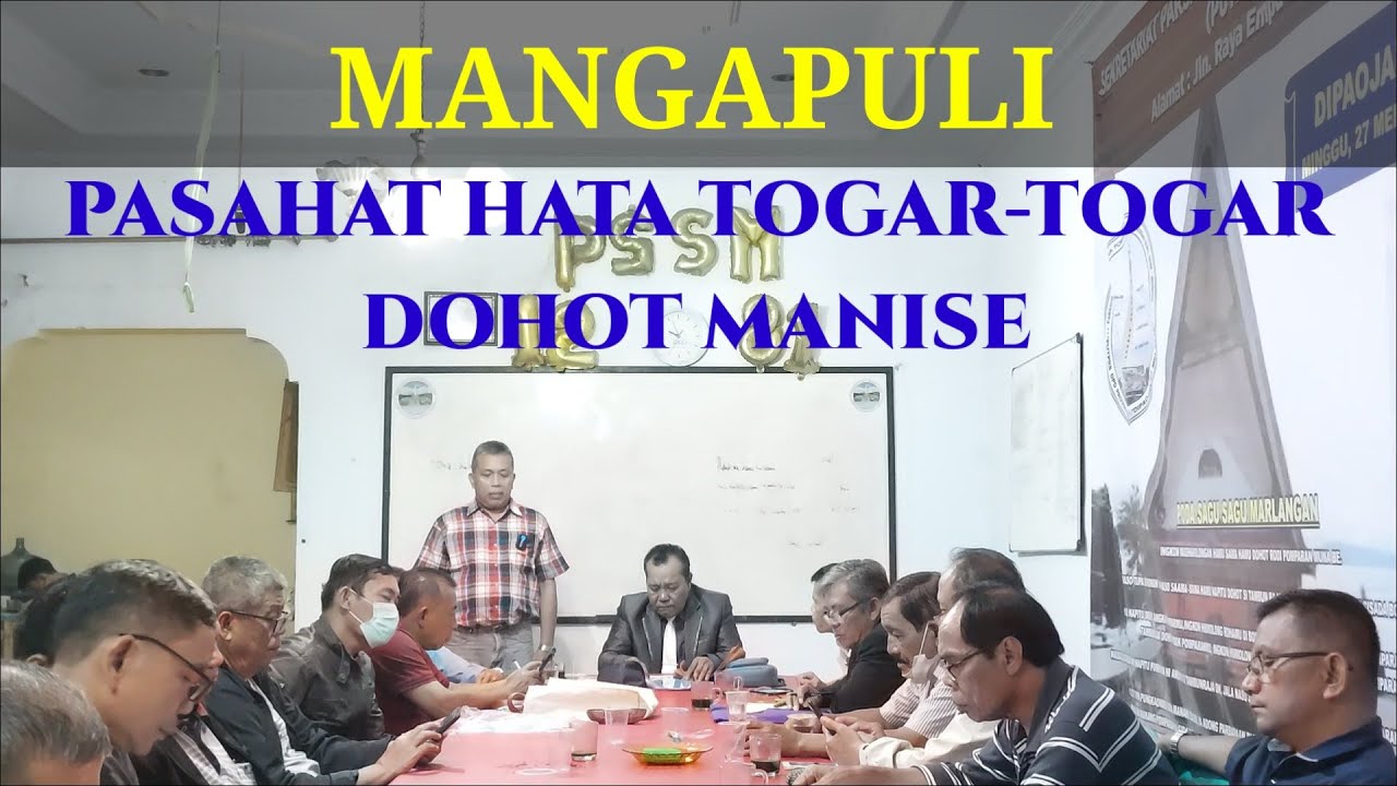 MANGAPULI, PASAHAT HATA TOGAR-TOGAR DOHOT MANISE