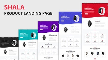 #6 Product Landing Page using Html, Css , Bootstrap 4